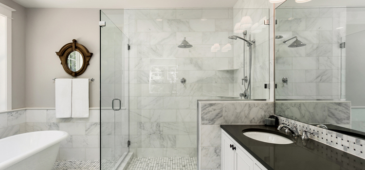bathroom shower door installation in Oceanside