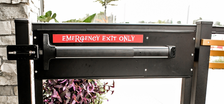 emergency push bar installation in Oceanside
