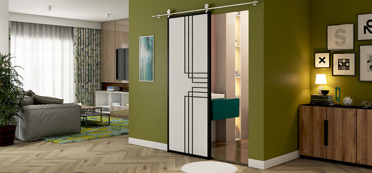 sliding bathroom door installation in Oceanside
